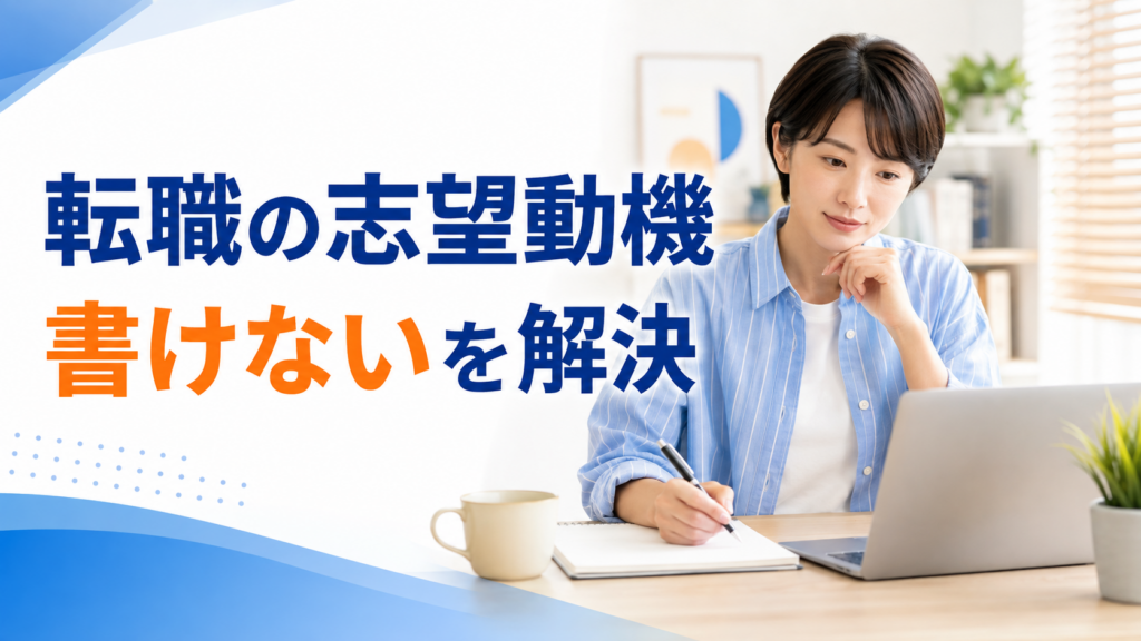 転職の志望動機が書けない人へ向けた記事のアイキャッチ