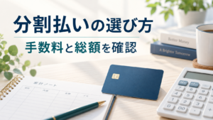 クレジットカードの分割払いの選び方と手数料・支払総額の確認