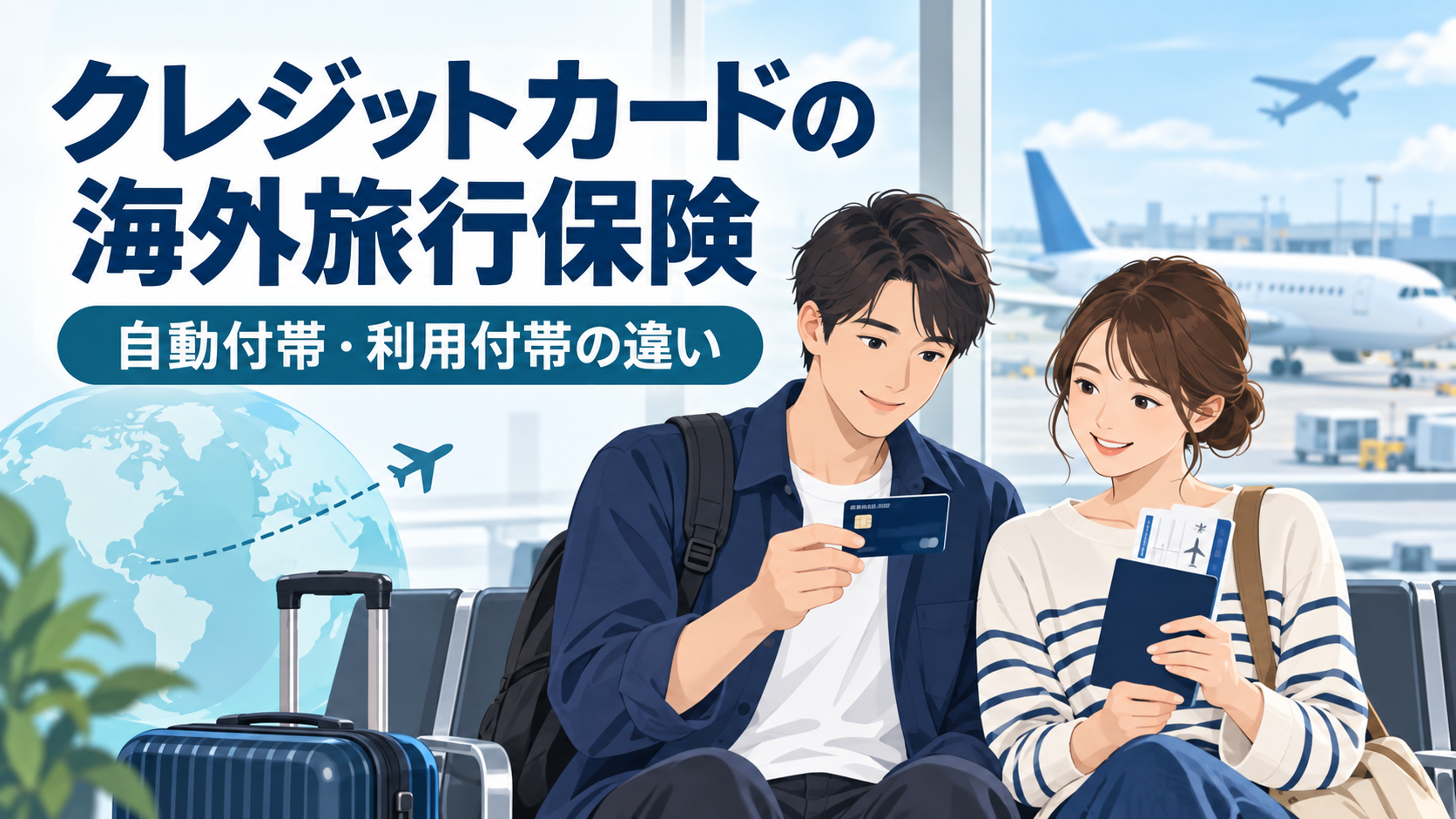 クレジットカード付帯の海外旅行保険と自動付帯・利用付帯の違い